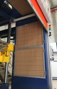 Absaugwand für die Aufgabe von Trennmitteln