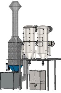 Nasswäscher in redundanter Ausführung