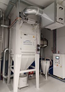 Trockenabsaugung mit Explosionsschutzsystem