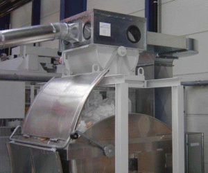 Austrag der Papierabsaugung 